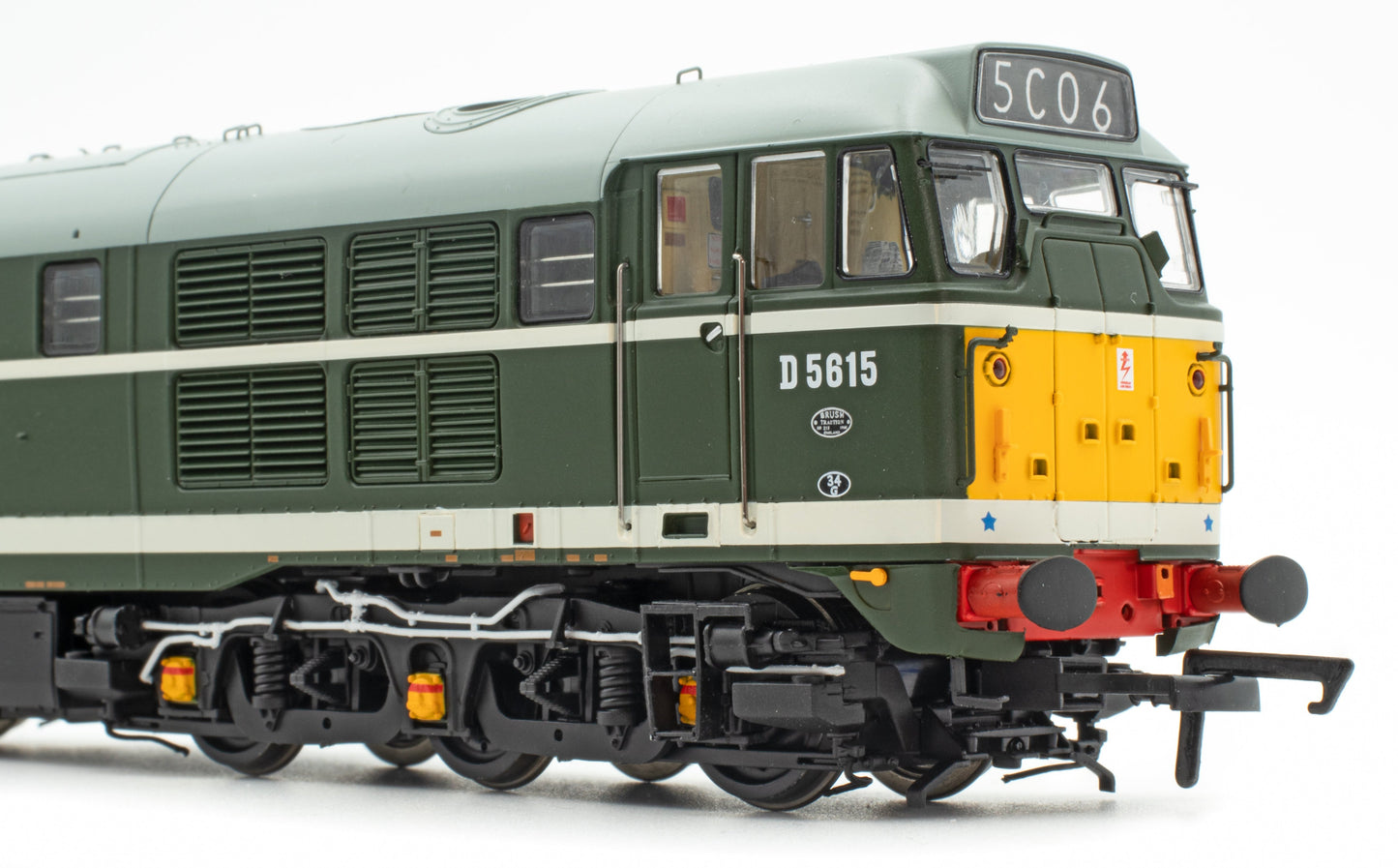 Class 30 D5615 BR Green (small yellow panel & LU trip cock) Diesel Locomotive