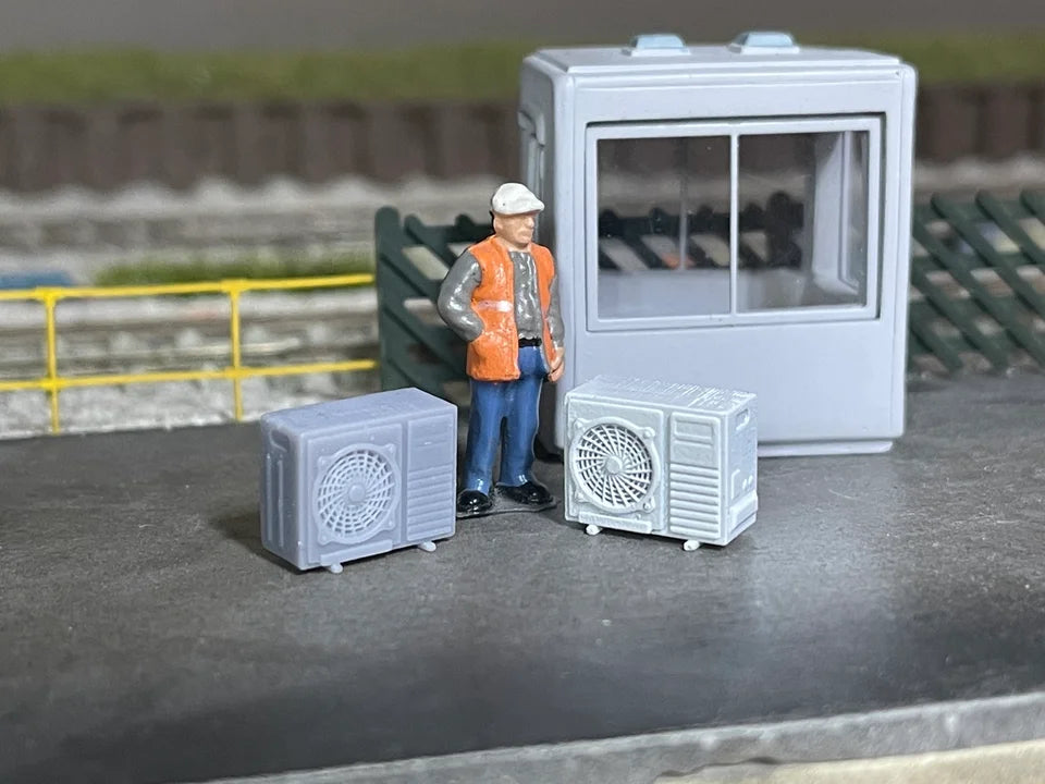 OO Gauge Air Conditioning Unit (Pack of 5) - Unpainted