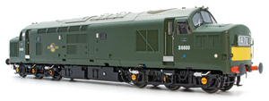 Class 37/0 D6600 BR Green w/Small Yellow Panel Diesel Locomotive - DCC Sound