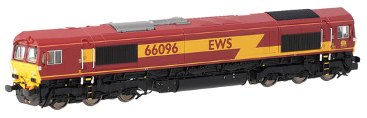 2D-066-002S Class 66 66096 EWS Red / Gold Diesel Locomotive - DCC Sound