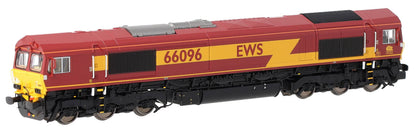 2D-066-002 Class 66 66096 EWS Red / Gold Diesel Locomotive