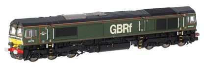 2D-066-007S Class 66 66779 "Evening Star" BR Lined Green Diesel Locomotive - DCC Sound