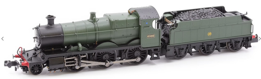 2S-043-002D GWR Churchward Built 63xx 2-6-0 Mogul 6385 Shirt Button Green - DCC Fitted