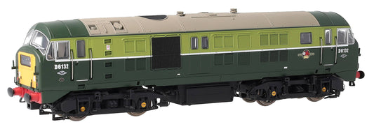 4D-014-006D Class 29 D6132 BR Two Tone Green (Small Yellow Panel) Diesel Locomotive - DCC Fitted