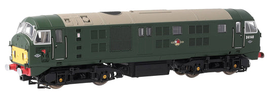 4D-025-005D Class 21 D6140 BR Green (SYP With Tablet Catcher) Diesel Locomotive - DCC Fitted