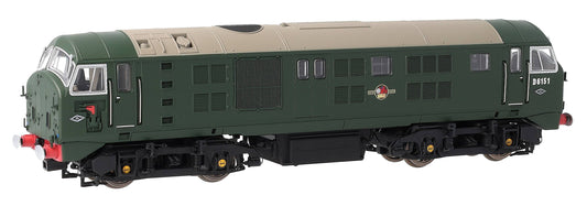 4D-025-006D Class 21 D6151 BR Green (With Tablet Catcher) Diesel Locomotive - DCC Fitted