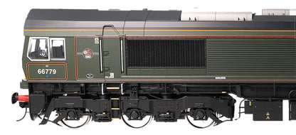 7D-066-007DS Class 66 779 'Evening Star' GBRF BR Green livery Diesel Locomotive - DCC Deluxe Sound Fitted