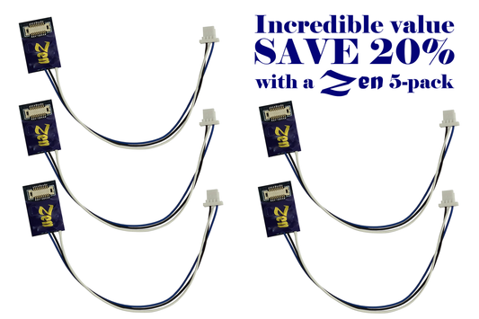Zen Blue+ Decoder: Super-Small Next18 Direct Decoder – 4 Fn (5-pack)