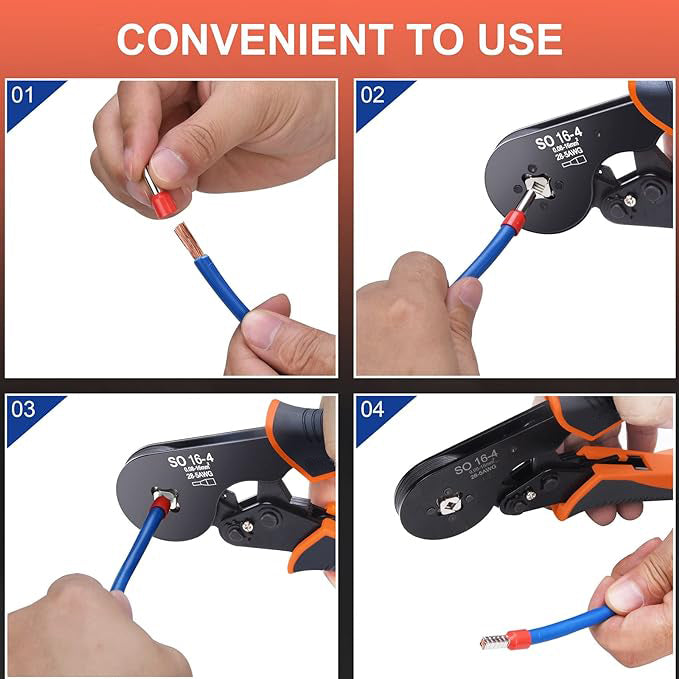 Wire Crimping Kit including Ferrules