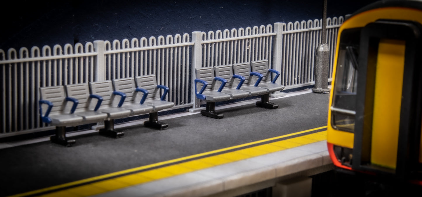 Modern Station Seating (Hand Painted) (4 Pack)