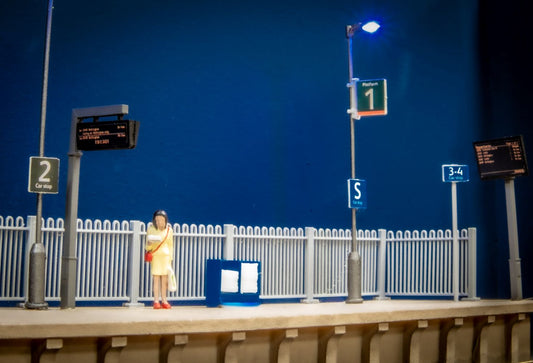 Modern Station Passenger Information Screens (Hand Painted)