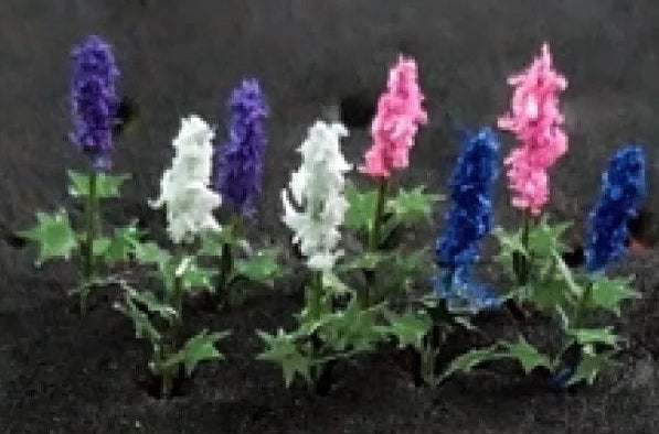 TAS074302 Railway Scenery N-gauge 00905 - Delphiniums (12/pack)