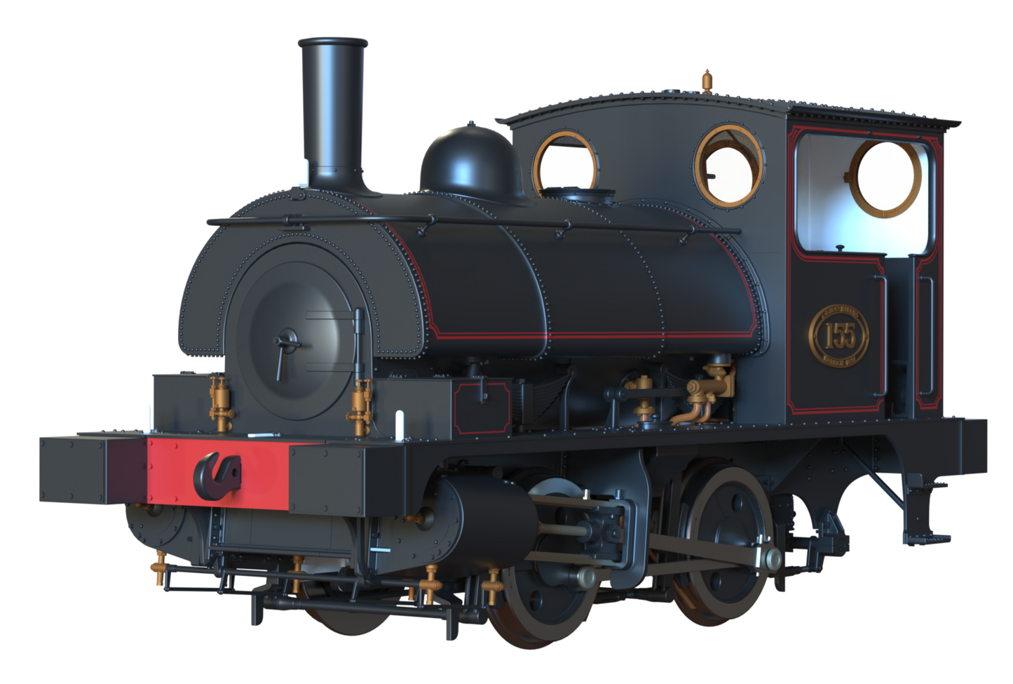 LYR 'Pug' 0-4-0ST 155 LYR Lined Black Steam Locomotive - DCC Sound