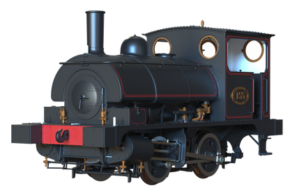 LYR 'Pug' 0-4-0ST 155 LYR Lined Black Steam Locomotive - DCC Sound