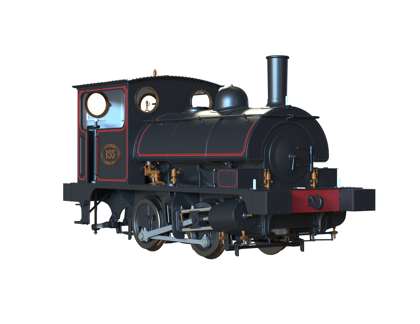 LYR 'Pug' 0-4-0ST 155 LYR Lined Black Steam Locomotive - DCC Sound