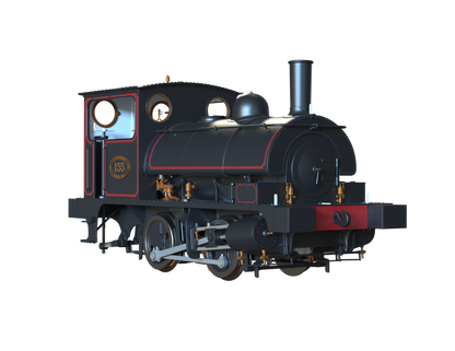LYR 'Pug' 0-4-0ST 155 LYR Lined Black Steam Locomotive - DCC Sound