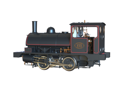 LYR 'Pug' 0-4-0ST 155 LYR Lined Black Steam Locomotive - DCC Sound