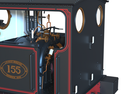 LYR 'Pug' 0-4-0ST 155 LYR Lined Black Steam Locomotive - DCC Sound