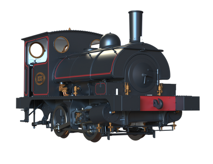 LYR 'Pug' 0-4-0ST 155 LYR Lined Black Steam Locomotive - DCC Sound