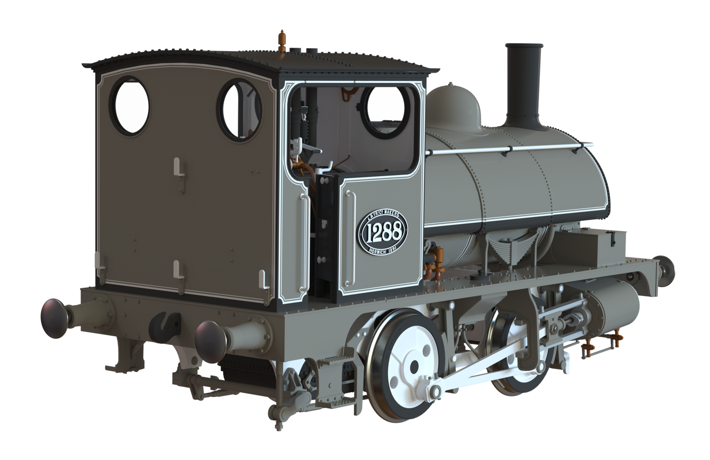 LYR 'Pug' 0-4-0ST 1288 LYR Works Photographic Grey Steam Locomotive