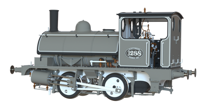 LYR 'Pug' 0-4-0ST 1288 LYR Works Photographic Grey Steam Locomotive