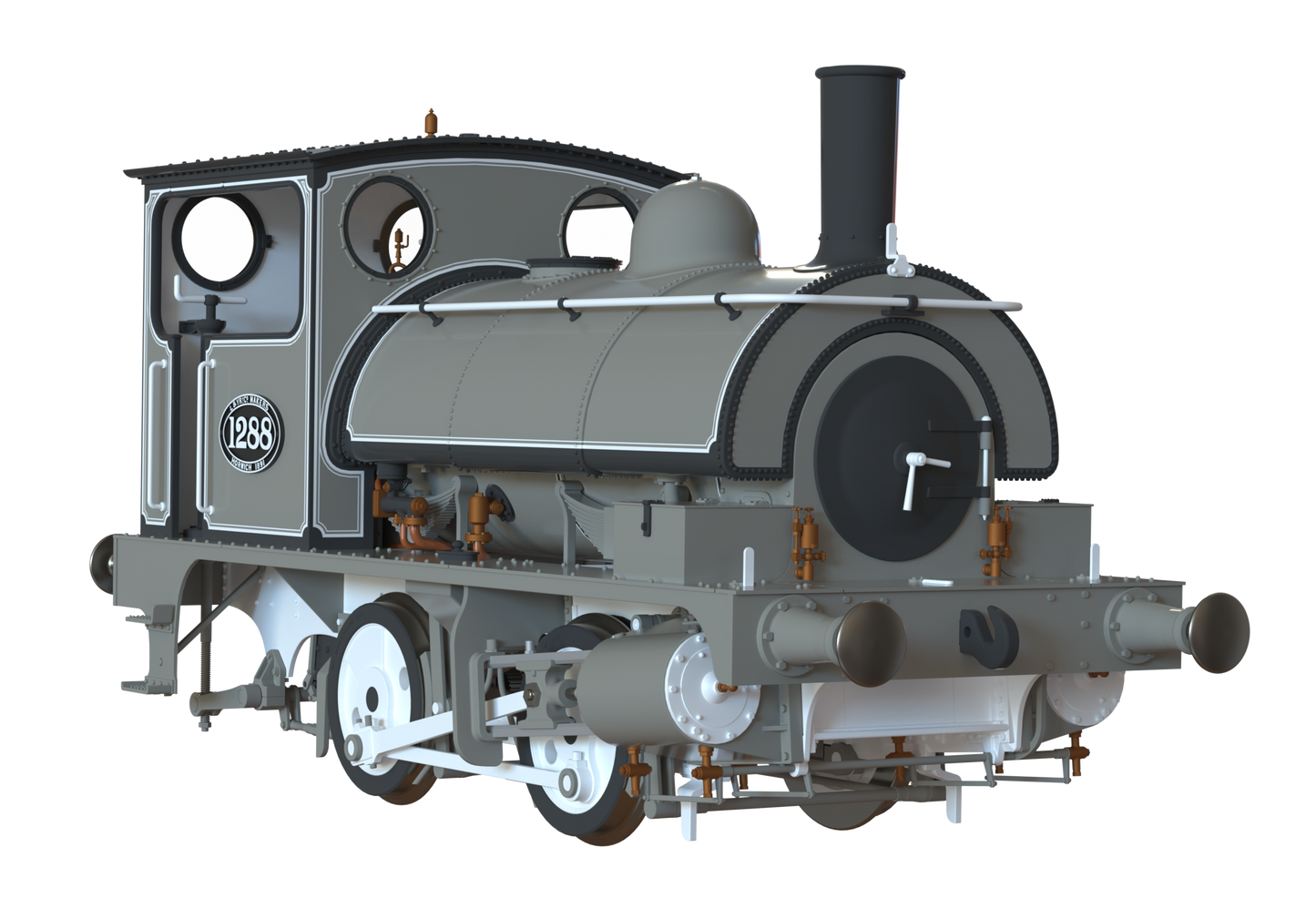 LYR 'Pug' 0-4-0ST 1288 LYR Works Photographic Grey Steam Locomotive