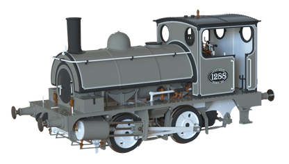 LYR 'Pug' 0-4-0ST 1288 LYR Works Photographic Grey Steam Locomotive