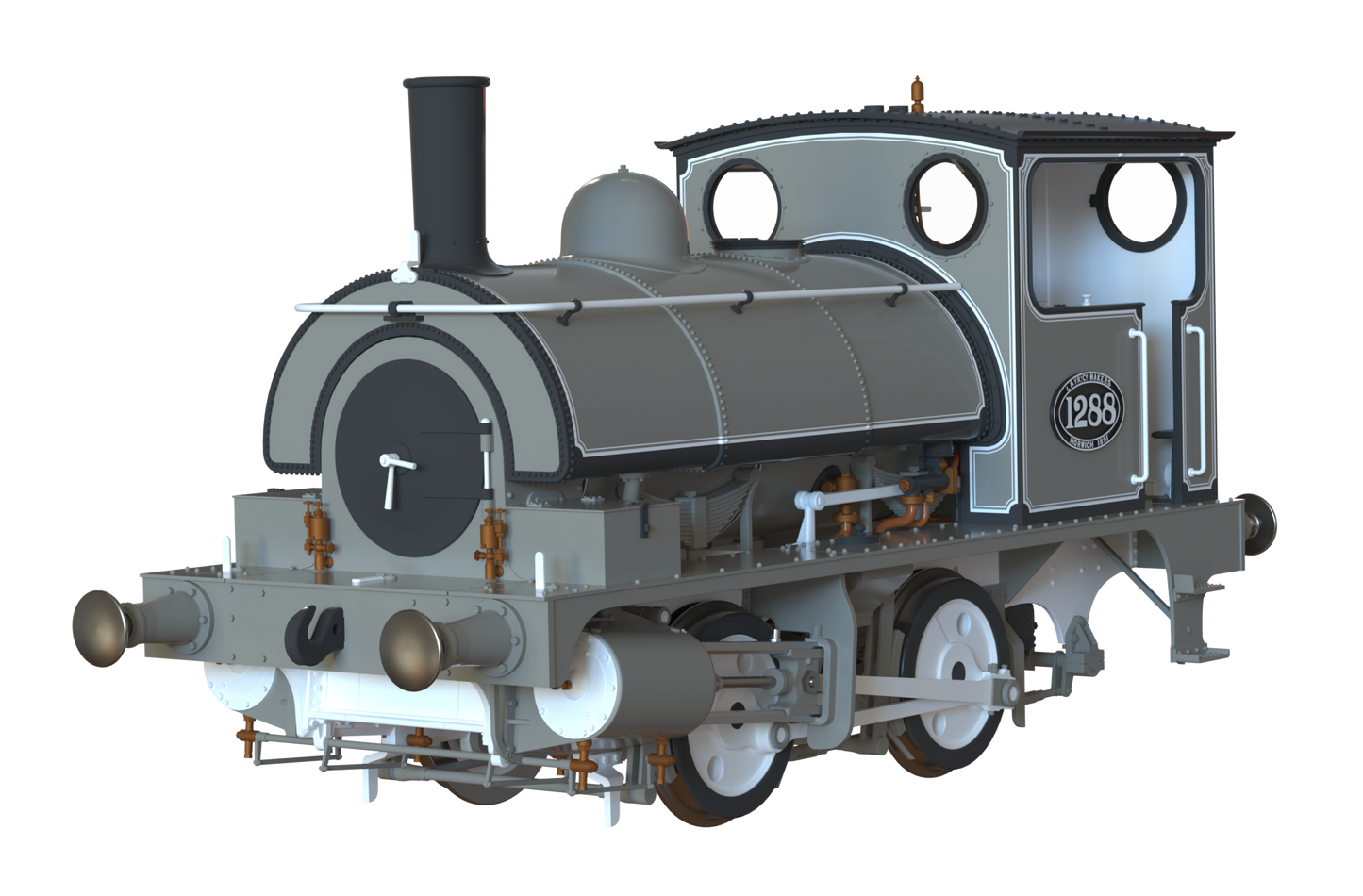 LYR 'Pug' 0-4-0ST 1288 LYR Works Photographic Grey Steam Locomotive