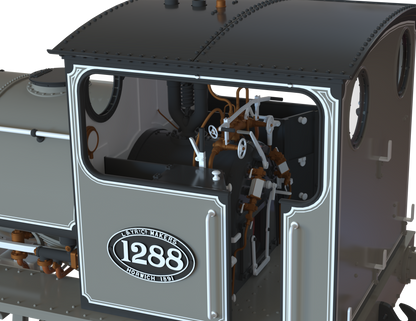 LYR 'Pug' 0-4-0ST 1288 LYR Works Photographic Grey Steam Locomotive