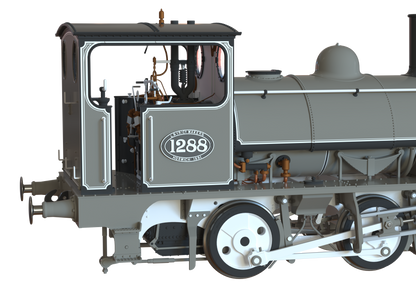 LYR 'Pug' 0-4-0ST 1288 LYR Works Photographic Grey Steam Locomotive