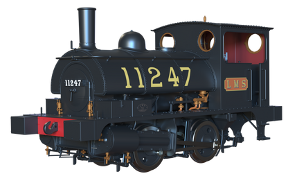 LYR 'Pug' 0-4-0ST 11247 LMS Lined Black Steam Locomotive