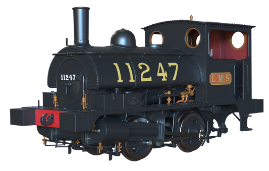 LYR 'Pug' 0-4-0ST 11247 LMS Lined Black Steam Locomotive