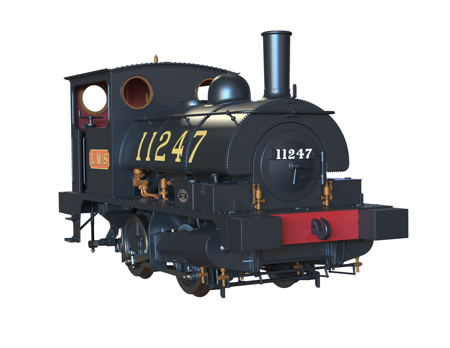 LYR 'Pug' 0-4-0ST 11247 LMS Lined Black Steam Locomotive