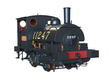 LYR 'Pug' 0-4-0ST 11247 LMS Lined Black Steam Locomotive