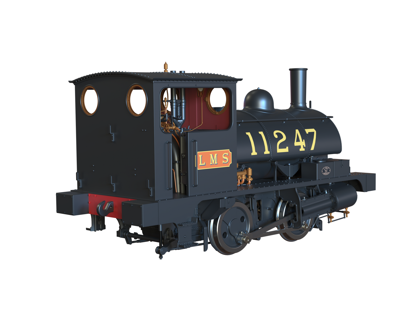 LYR 'Pug' 0-4-0ST 11247 LMS Lined Black Steam Locomotive