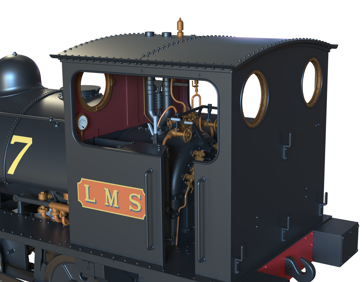 LYR 'Pug' 0-4-0ST 11247 LMS Lined Black Steam Locomotive - DCC Sound