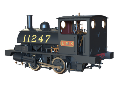LYR 'Pug' 0-4-0ST 11247 LMS Lined Black Steam Locomotive - DCC Sound