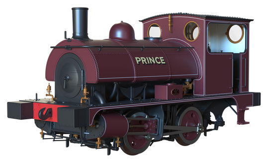 LYR 'Pug' 0-4-0ST "Prince" United Glass Bottle Manufacturer Lined Red Steam Locomotive - DCC Sound
