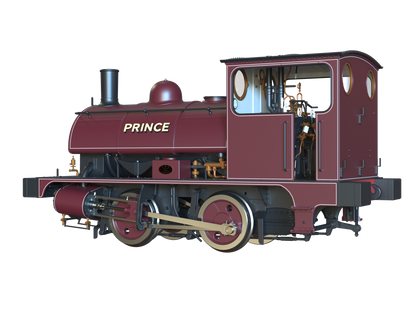 LYR 'Pug' 0-4-0ST "Prince" United Glass Bottle Manufacturer Lined Red Steam Locomotive