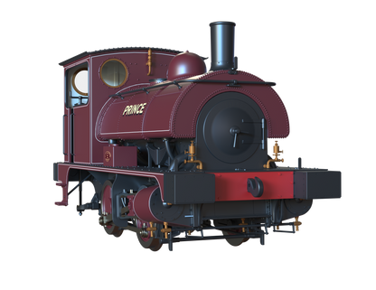 LYR 'Pug' 0-4-0ST "Prince" United Glass Bottle Manufacturer Lined Red Steam Locomotive