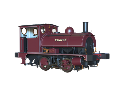 LYR 'Pug' 0-4-0ST "Prince" United Glass Bottle Manufacturer Lined Red Steam Locomotive