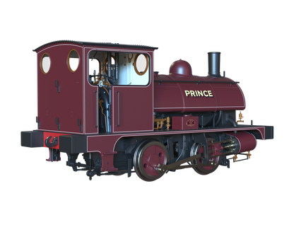 LYR 'Pug' 0-4-0ST "Prince" United Glass Bottle Manufacturer Lined Red Steam Locomotive