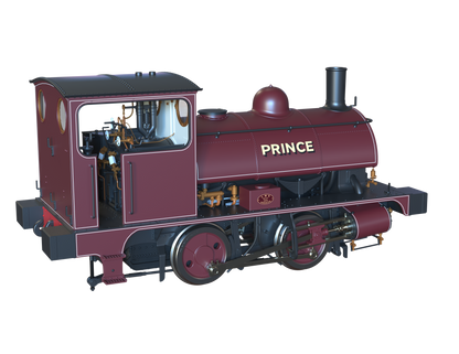 LYR 'Pug' 0-4-0ST "Prince" United Glass Bottle Manufacturer Lined Red Steam Locomotive