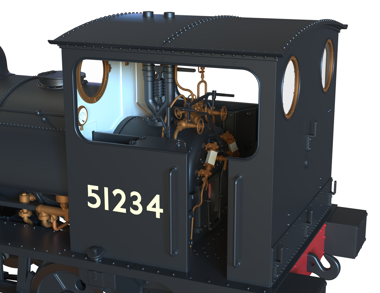 LYR 'Pug' 0-4-0ST 51234 BR Black Early Emblems Steam Locomotive - DCC Sound