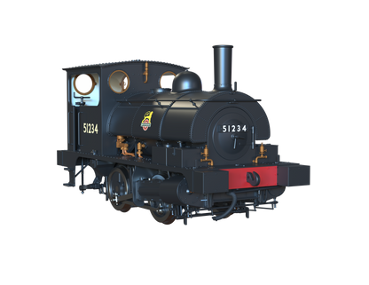 LYR 'Pug' 0-4-0ST 51234 BR Black Early Emblems Steam Locomotive - DCC Sound