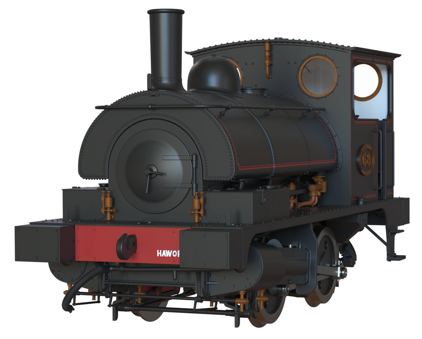 LYR 'Pug' 0-4-0ST 68 LYR Lined Black (as preserved) Steam Locomotive