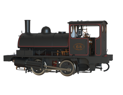 LYR 'Pug' 0-4-0ST 68 LYR Lined Black (as preserved) Steam Locomotive