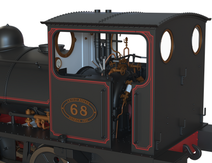 LYR 'Pug' 0-4-0ST 68 LYR Lined Black (as preserved) Steam Locomotive