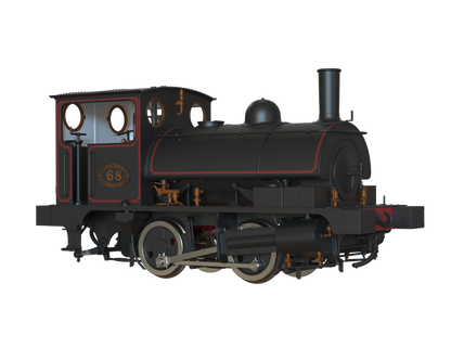 LYR 'Pug' 0-4-0ST 68 LYR Lined Black (as preserved) Steam Locomotive