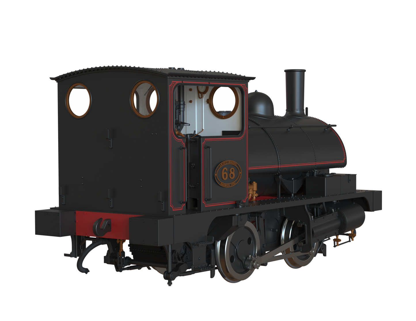LYR 'Pug' 0-4-0ST 68 LYR Lined Black (as preserved) Steam Locomotive